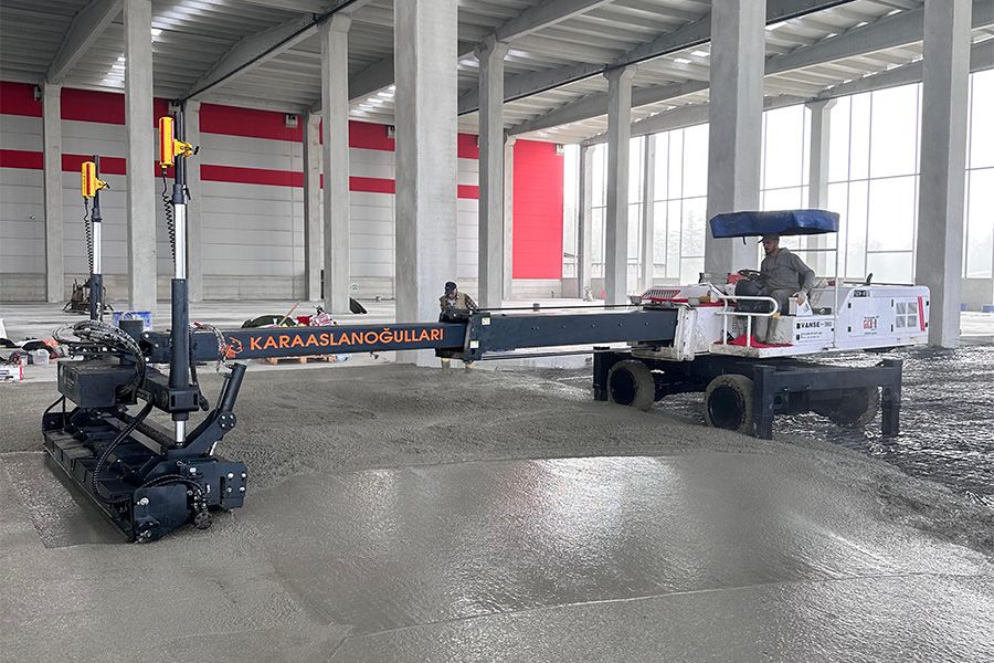 Laser Screed Beton Dökümü
